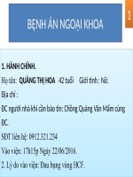 BỆNH ÁN NGOẠI KHOA