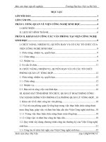 Báo cáo thực tập tốt nghiệp quản trị văn phòng tại VIỆN CÔNG NGHỆ SINH học