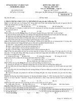 DE THI MON SINH HOC 12 HKI NAM HOC 2014   2015 CHINH THUC MA 357