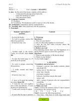 unit 1 GIÁO ÁN MÔN TIẾNG ANH LỚP 12