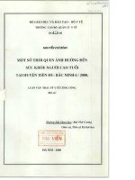 Một số thói quen ảnh hưởng đến sức khỏe người cao tuổi tại huyện Tiên Du  Bắc Ninh 6 2000