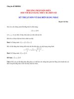 Phương pháp dồn biến chứng minh bất đẳng thức