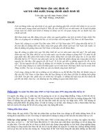 Việt Nam cần xác định rõ vai trò nhà nước trong chính sách kinh tế