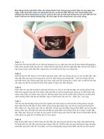 Bạn đang mang một thiên thần nhỏ đang thành hình trong bụng mình