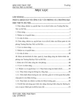 Báo cáo thực tập tốt nghiệp quản trị văn phòng tại TRƯỜNG đại học nội vụ hà nội