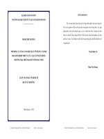 Mở rộng và nâng cao hiệu quả tín dụng tài trợ doanh nghiệp nhỏ và vừa tại các ngân hàng thương mại trên địa bàn tỉnh Bắc Ninh