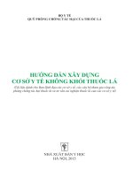 HƯỚNG DẪN XÂY DỰNG CƠ SỞ Y TẾ KHÔNG KHÓI THUỐC LÁ