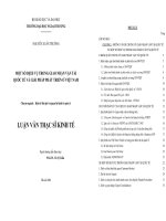MỘT SỐ DỊCH VỤ TRONG GIAO NHẬN VẬN TẢI QUỐC TẾ VÀ GIẢI PHÁP PHÁT TRIỂN Ở VIỆT NAM