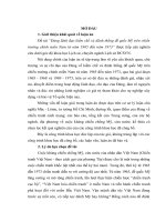 Tiểu luận đảng lãnh đạo kiềm chế và đánh thắng đế quốc mỹ trên chiến trường chính miền nam từ năm 1965 đến năm 1973 