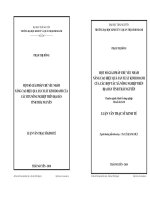 Một số giải pháp chủ yếu nhằm nâng cao hiệu quả sản xuất kinh doanh của các hợp tác xã nông nghiệp trên địa bàn tỉnh Thái Nguyên