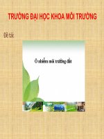 Thuyết trình về môi trường