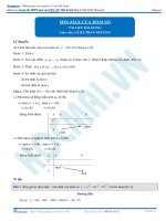 Min   max của hàm số (p2)