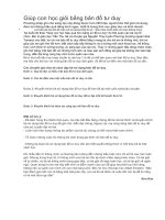 Giúp con học giỏi bằng bản đồ tư duy