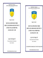 Một số giải pháp hoàn thiện chiến lược kinh doanh cho công ty cổ phần VINACAFÉ Biên Hòa giai đoạn 2015  2020