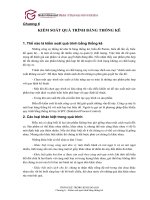 Thống kê trong kinh doanh chương 6 kiểm soát quá trình bằng thống kê