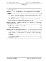 Báo cáo thực tập tốt nghiệp văn thư lưu trữ tại VĂN PHÒNG CÔNG CHỨNG tây đô