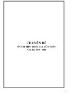 TONG HOP CHUYEN DE ON THI THPT QUOC GIA