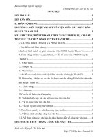 Báo cáo thực tập tốt nghiệp văn thư lưu trữ tại VIỆN KIỂM sát NHÂN dân HUYỆN THANH TRÌ