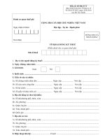 Tờ khai đăng ký thuế cho cá nhân nộp thuế TNCN - Mẫu số 05-ĐK-TCT