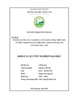 Đánh giá công tác tái định cư xây dựng nông thôn mới xã phúc thịnh   huyện chiêm hóa   tỉnh tuyên quang giai đoạn 2011   2014 