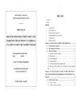 Một số giải pháp hoàn thiện chiến lược marketing cho sản phẩm TV LCD BRAVIA của Công Ty Sony Việt Nam đến năm 2010