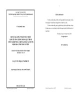 Một số giải pháp nhằm phát triển nông thôn trong quá trình công nghiệp hoá  hiện đại hoá tại huyện Định Hoá tỉnh Thái Nguyên