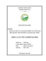 Đánh giá thực trạng công tác giải quyết khiếu nại về đất đai trên địa bàn tỉnh vĩnh phúc giai đoạn 2013   4 2015 