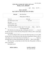 Bản cam kết đạt chứng chỉ Ngoại ngữ - Tin học