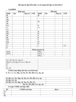 Bài tập ôn tập kiến thức cơ bản và các dạng bài tập cơ bản Hóa 8