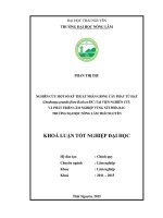 Nghiên cứu một số kỹ thuật nhân giống cây phay từ hạt (duabanga grandis flora roxb ex DC) tại viện nghiên cứu lâm nghiệp vùng núi phía bắc trường đại học nông lâm thái nguyên 