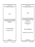 Nâng cao chất lượng nguồn nhân lực tại chi nhánh Ngân hàng Phát triển Tuyên Quang