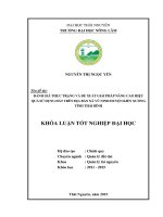 Đánh giá thực trạng và đề xuất giải pháp nâng cao hiệu quả sử dụng đất trên địa bàn xã vũ ninh   huyện kiến xương   tỉnh thái bình 