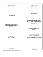 Một số giải pháp nhằm phát triển hợp tác xã nông nghiệp trên địa bàn tỉnh vĩnh phúc