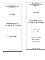 Nâng cao hiệu quả quản trị rủi ro thanh khoản trong các ngân hàng thương mại Việt Nam