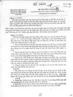 đề thi công chức môn viết chuyên đề kiểm toán 