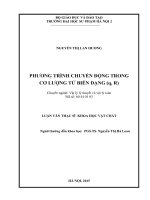 Luận văn phương trình chuyển động trong cơ lượng tử biến dạng (q,r) 