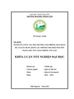 Đánh giá công tác bồi thường giải phóng mặt bằng dự án xây dựng quốc lộ 3 mới hà nội thái nguyên hạng mục nút giao thông tân lập 