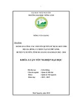 Đánh giá công tác chuyển quyền sử dụng đất cho hộ gia đình, cá nhân tại xã phú linh   huyện vị xuyên   tỉnh hà giang giai đoạn 2012   2014 