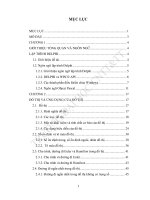 Đồ án ứng dụng của đồ thị để giải các bài toán giao thông vận tải trong tin học 