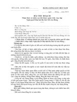 bài thu hoach nhan thuc ca nhan Nghi quyết Đai hội 12