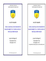 Nâng cao kết quả thu thuế đối với doanh nghiệp vừa và nhỏ tại chi cục thuế quận Bình Thạnh