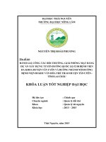 Đánh giá công tác bồi thường, giải phóng mặt bằng dự án xây dựng tuyến đường quốc lộ 32 đi bệnh viện đa khoa huyện tân uyên và đường nhánh nối đường bệnh viện đi khu văn hóa thể thao huyện tân uyên   tỉnh lai châu 