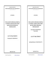 Nâng cao chất lượng đào tạo nghề tại các trường Cao đẳng Kỹ thuật thuộc BCT trên địa bàn tỉnh Thái Nguyên