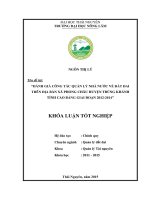Đánh giá công tác quản lý nhà nước về đất đai trên địa bàn xã phong châu   huyện trùng khánh   tỉnh cao bằng, giai đoạn 2012 2014 