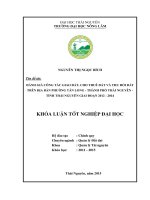 Đánh giá công tác giao đất, cho thuê đất và thu hồi đất trên địa bàn phường tân long   thành phố thái nguyên   tỉnh thái nguyên, giai đoạn 2012   2014 