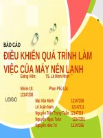 ĐIỀU KHIỂN QUÁ TRÌNH LÀM VIỆC CỦA MÁY NÉN LẠNH
