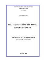Biểu tượng về tình yêu trong thơ lưu quang vũ 