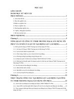 Báo cáo thực tập tốt nghiệp quản trị nhân lực: Nâng cao hiệu quả công tác tạo động lực lao động tại công ty TNHH thương mại và xây dựng tín phát