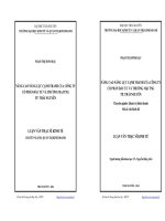 Nâng cao năng lực cạnh tranh của Công ty Cổ phần Đầu tư và Thương mại TNG TP. Thái Nguyên