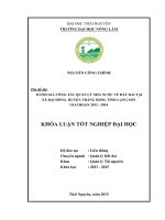 Đánh giá công tác quản lý nhà nước về đất đai tại xã đại đồng   tràng định   tỉnh lạng sơn giai đoạn 2012   2014 